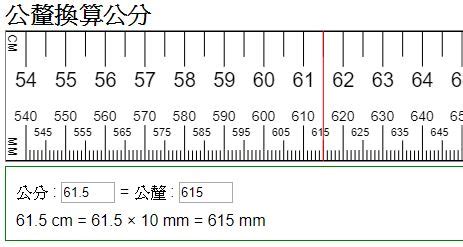 你幾公分|長度換算、尺寸換算 